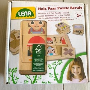 Lena (holz paar puzzle berufe) wooden job pair 20 piece puzzle made in Germany